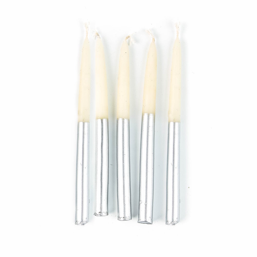 Hanukkah Gold Candle Set - Silver mackenzie-childs Panama imagen 1