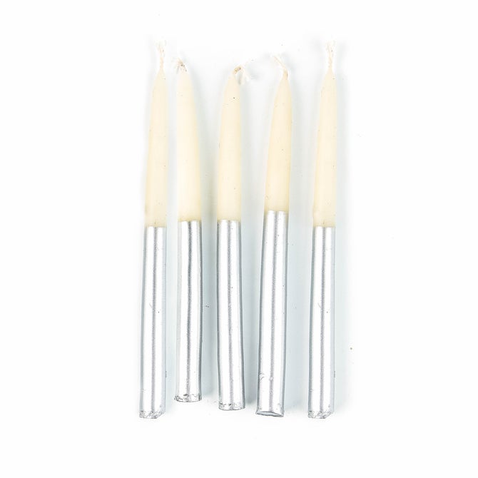 Hanukkah Silver Candle Set image number 0
