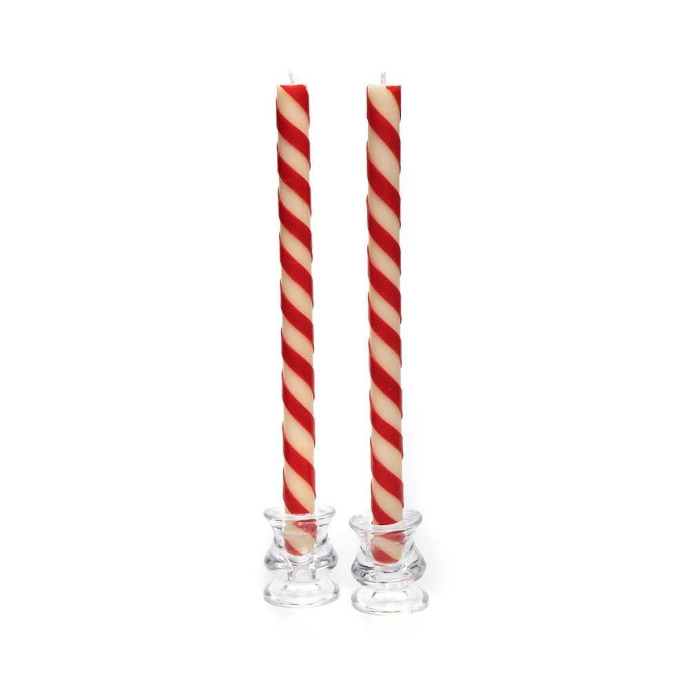 Candy Cane Dinner Candles, Set of 2 mackenzie-childs Panama imagen 1