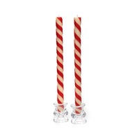 Candy Cane Dinner Candles, Set of 2