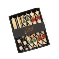 Mini Holiday Dinner Candles, Set of 6