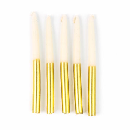 Hanukkah Gold Candle Set
