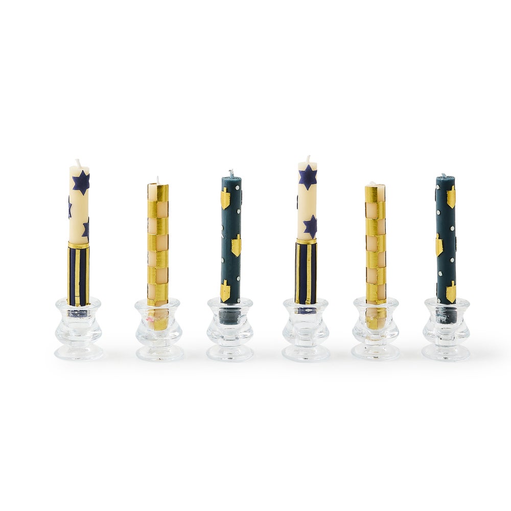 Judaica Mini Dinner Candles, Set of 6 mackenzie-childs Panama imagen 1