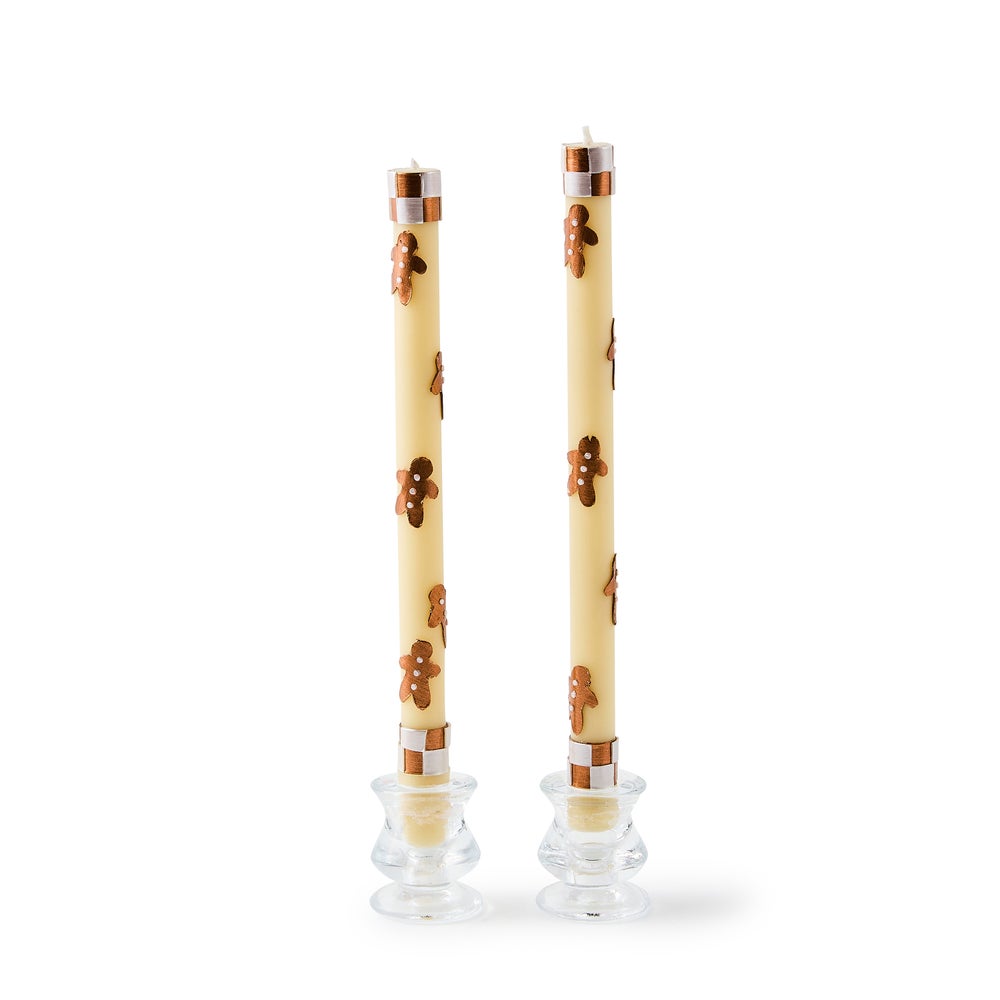 Gingerbread Dinner Candles, Set of 2 mackenzie-childs Panama imagen 1