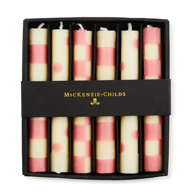 Pink Mini Dinner Candles, Set of 6 image number 1