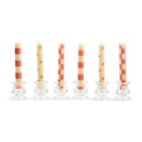 Pink Mini Dinner Candles, Set of 6