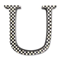 Courtly Check Letter - U