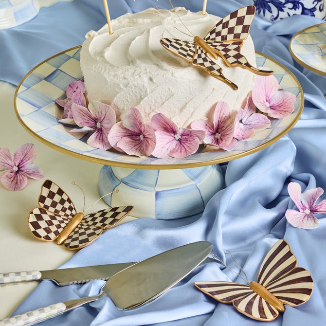 Courtly Check & Stripe Butterfly Trio image number 1