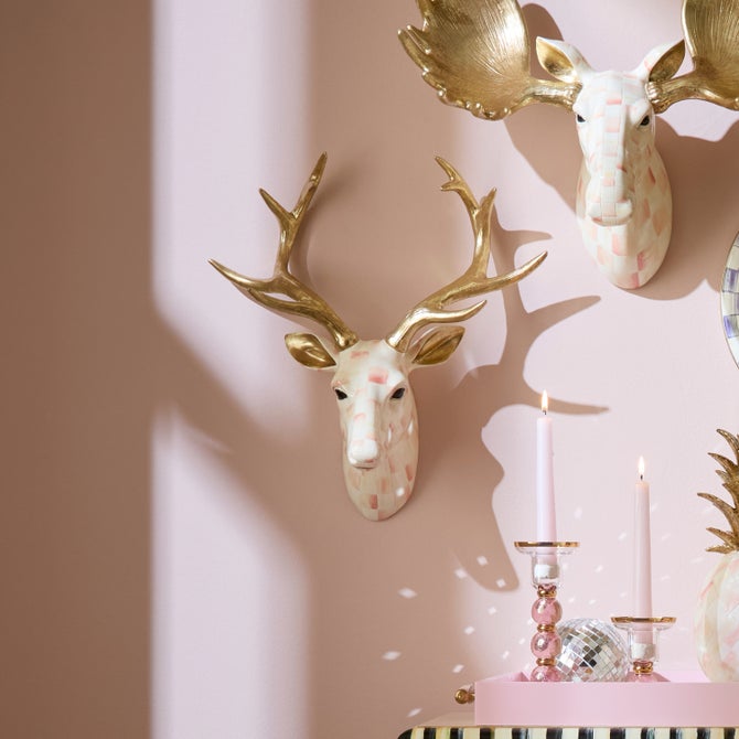 Rosy Check Small Deer Wall Decor image number 1