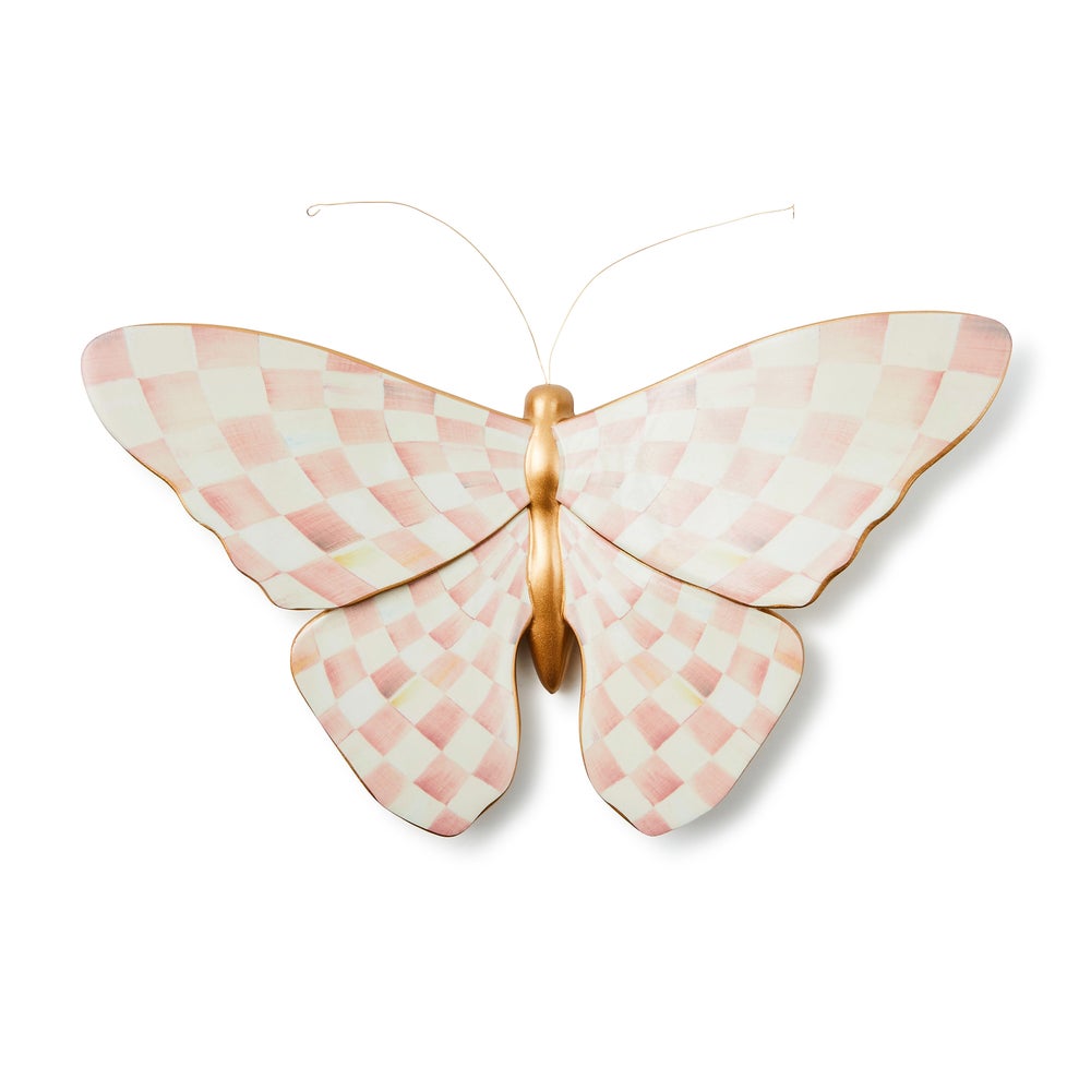 Rosy Check Wall Decor Butterfly mackenzie-childs Panama imagen 1 Rosy Check Wall Decor Butterfly mackenzie-childs Panama imagen 1