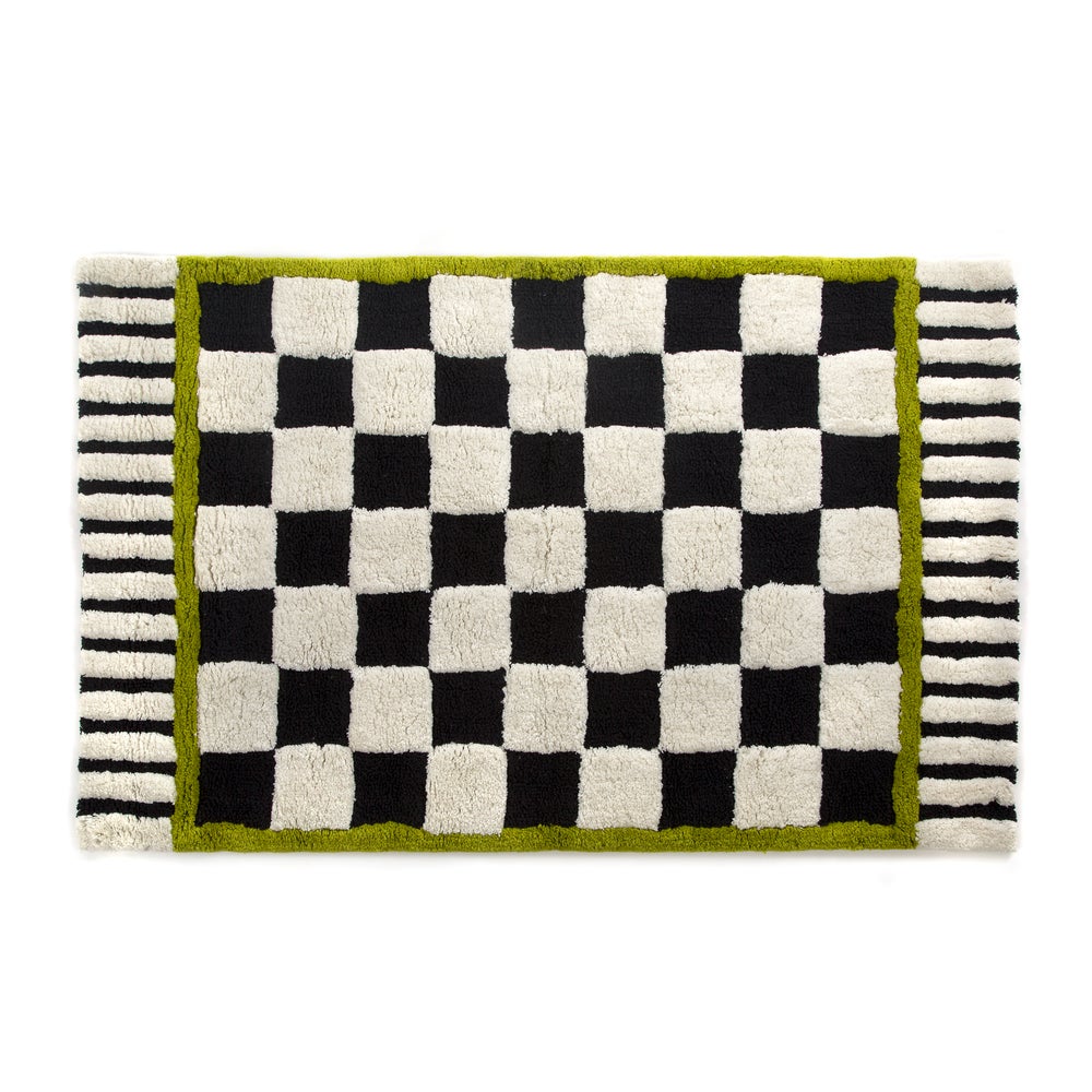 Courtly Check Large Bath Rug mackenzie-childs Panama imagen 1