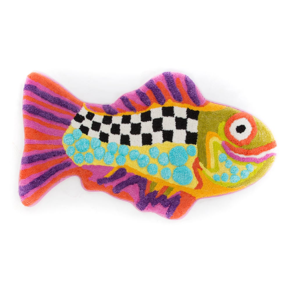 Happy Fish Bath Rug mackenzie-childs Panama imagen 1