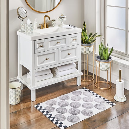 Sterling Dot Bath Rug