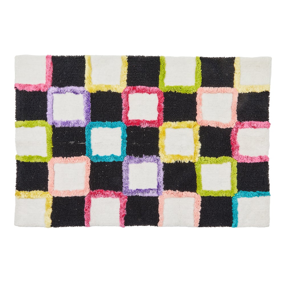 Check Multi Color Bath Rug mackenzie-childs Panama imagen 1