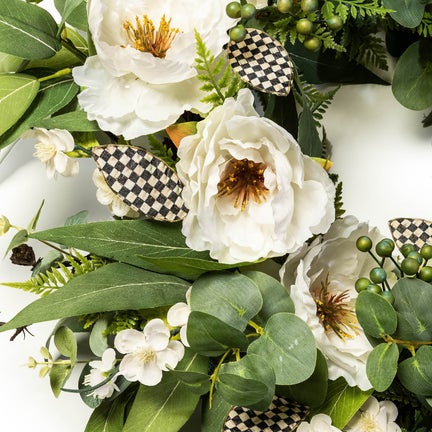 Courtly Peony 29" Wreath