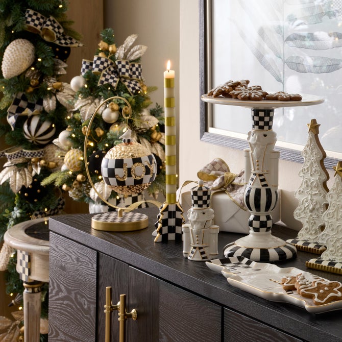 Check Tree Candle Holders, Set of 2 image number 4