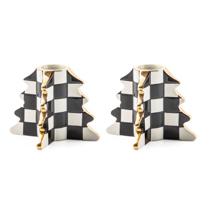 Check Tree Candle Holders, Set of 2 image number 3