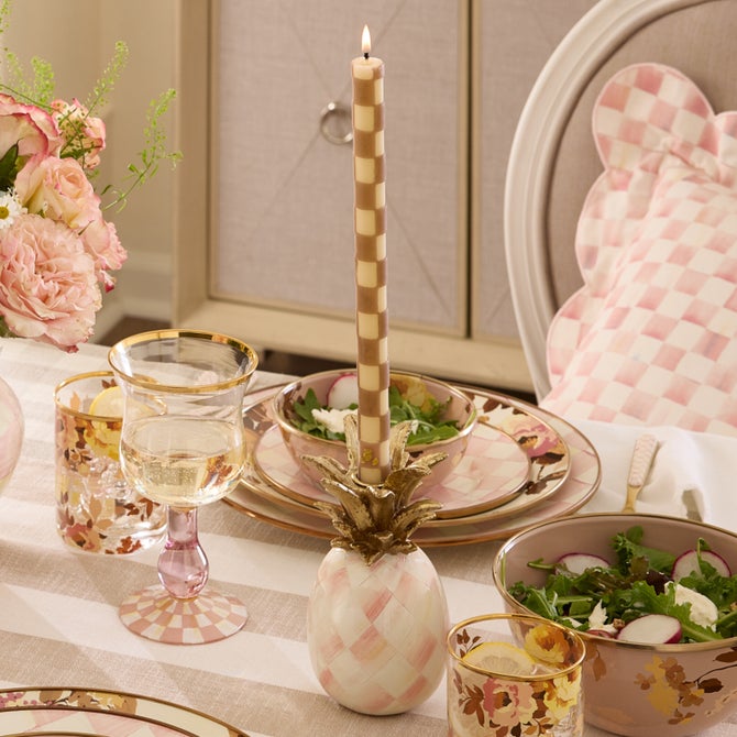 Rosy Pineapple Candle Holder image number 3