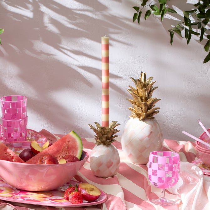 Rosy Pineapple Candle Holder image number 4