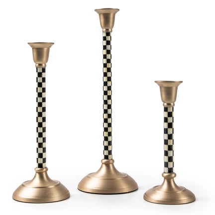 Courtly Check Large Candlestick