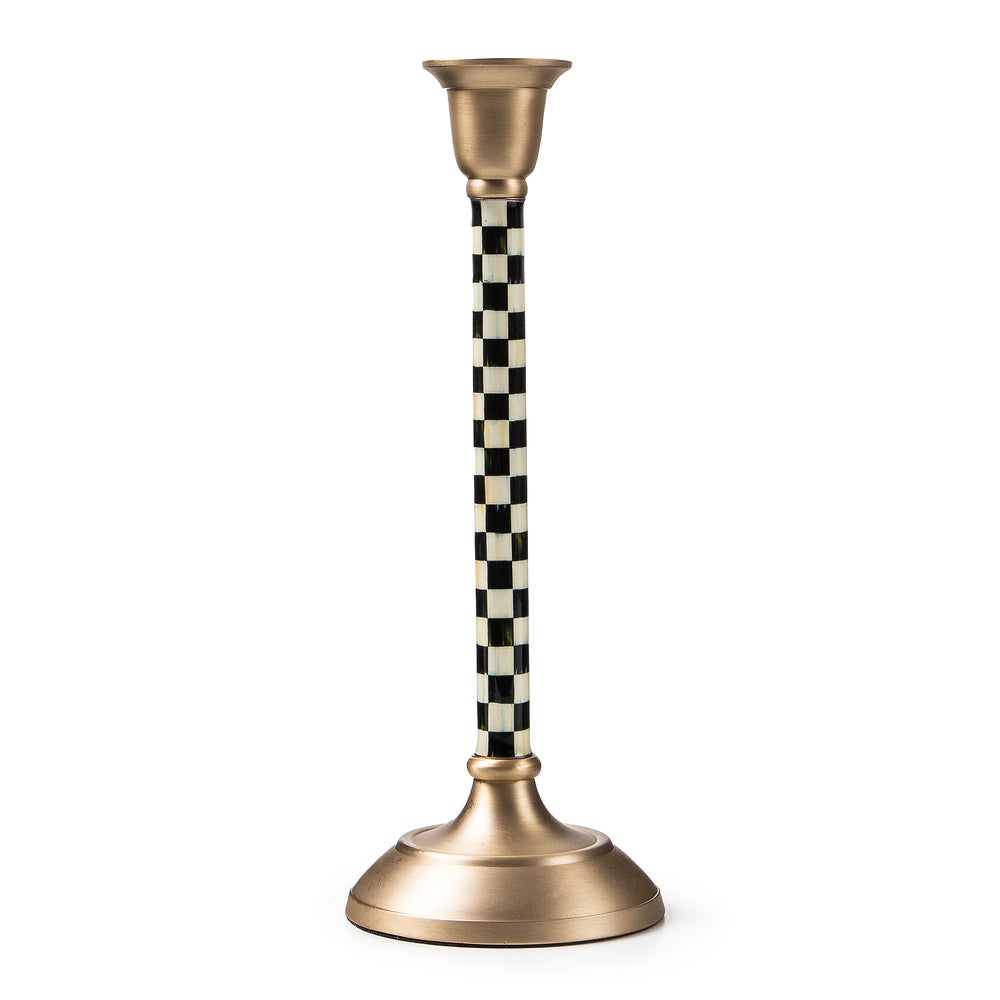 Courtly Check Medium Candlestick mackenzie-childs Panama imagen 1