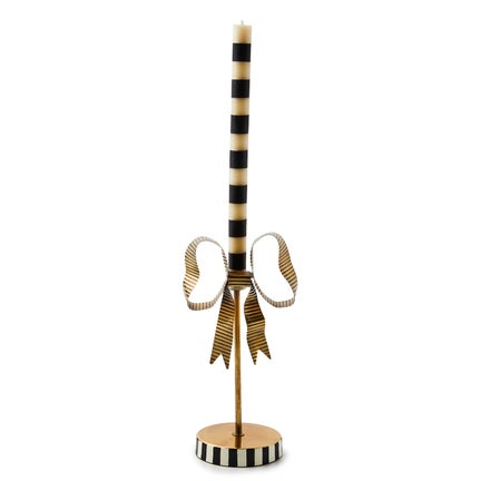 Bow Tall Metal Candle Holder