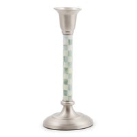 Sterling Check Small Candlestick