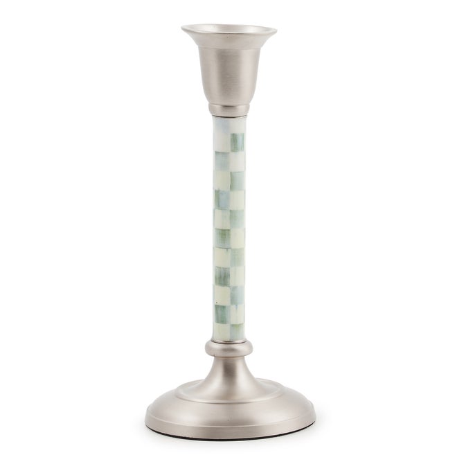 Sterling Check Small Candlestick image number 0