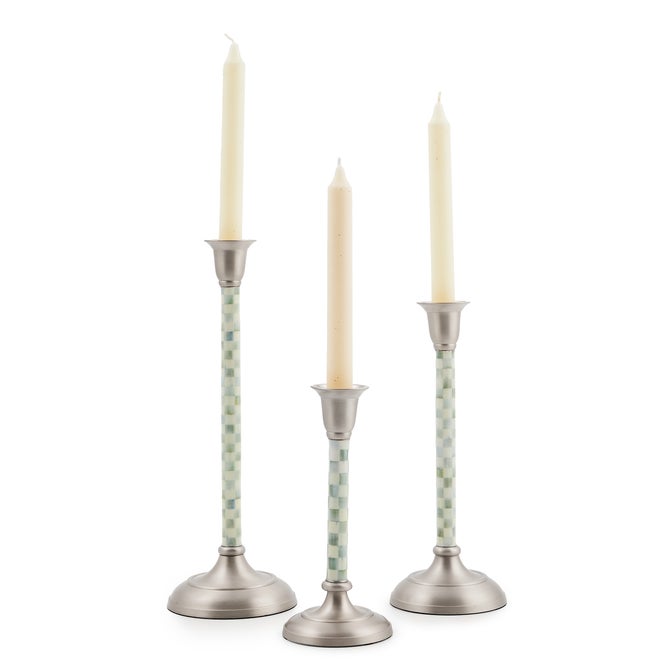 Sterling Check Medium Candlestick image number 2