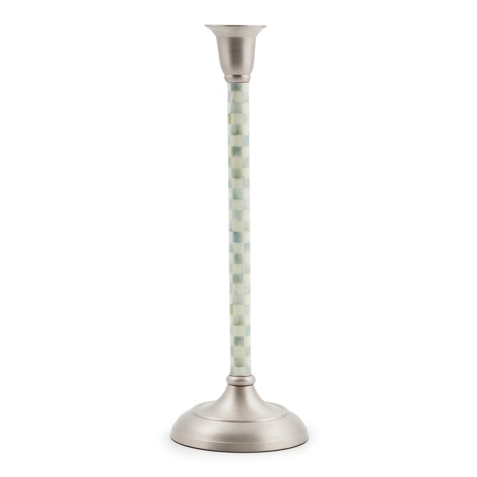 Sterling Check Large Candlestick image number 0