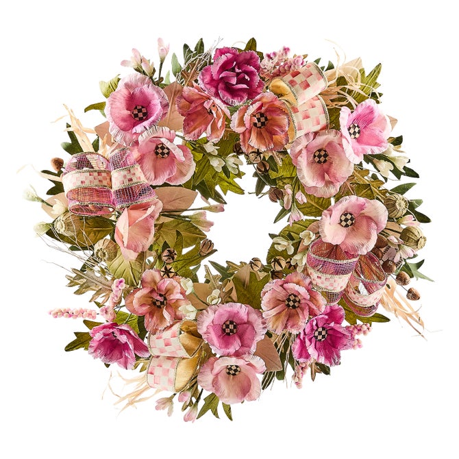 Rosy Poppy 22" Wreath image number 0