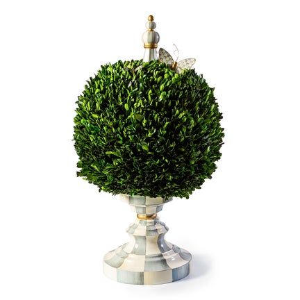 Sterling Check Large Boxwood Centerpiece