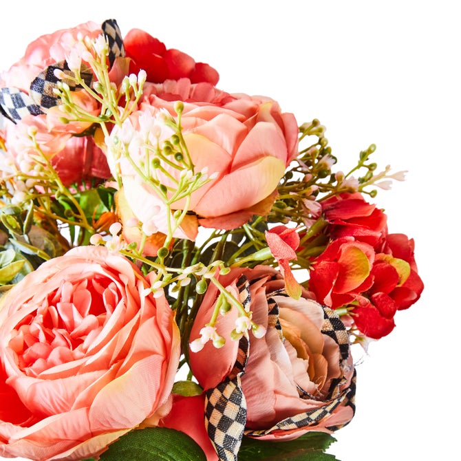 Peach Ranunculus & Rose Bouquet image number 1