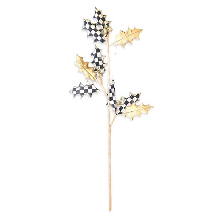 Courtly Noel Holly Leaf Spray