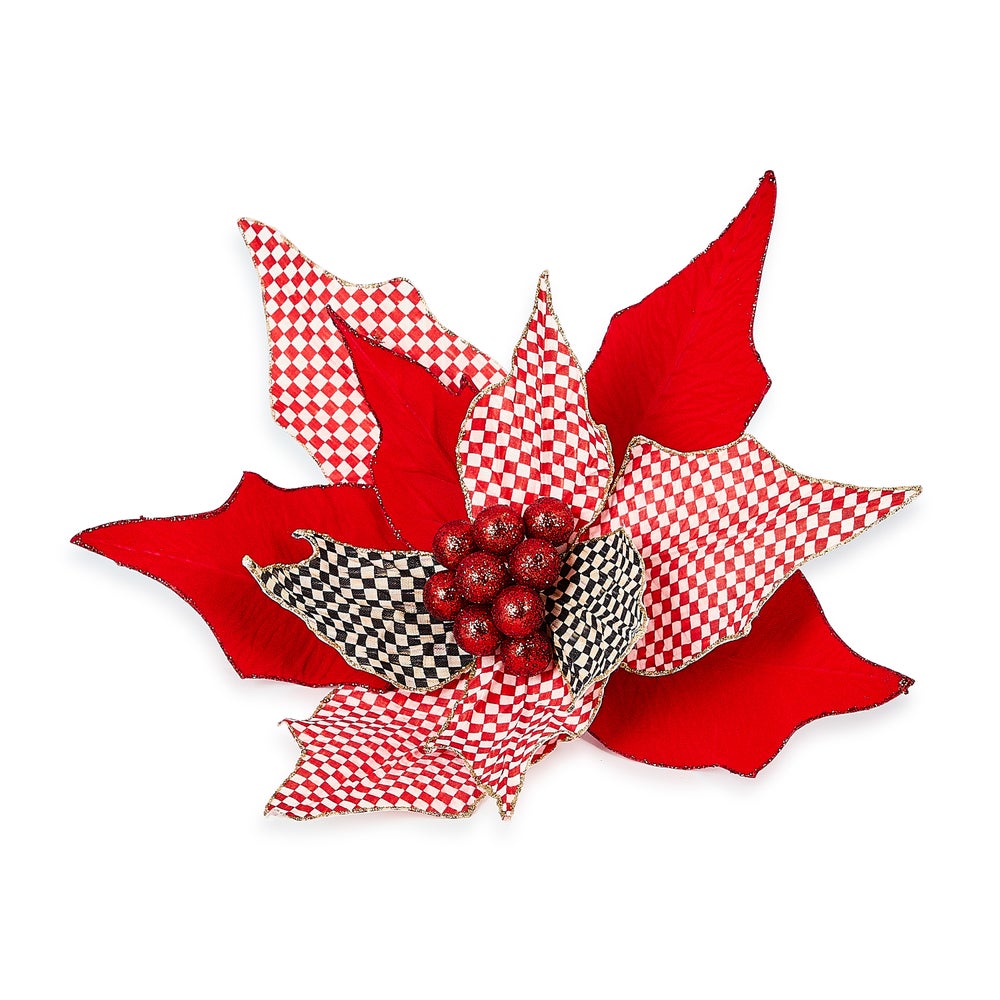 Check It Out Jumbo Poinsettia Clip mackenzie-childs Panama imagen 1