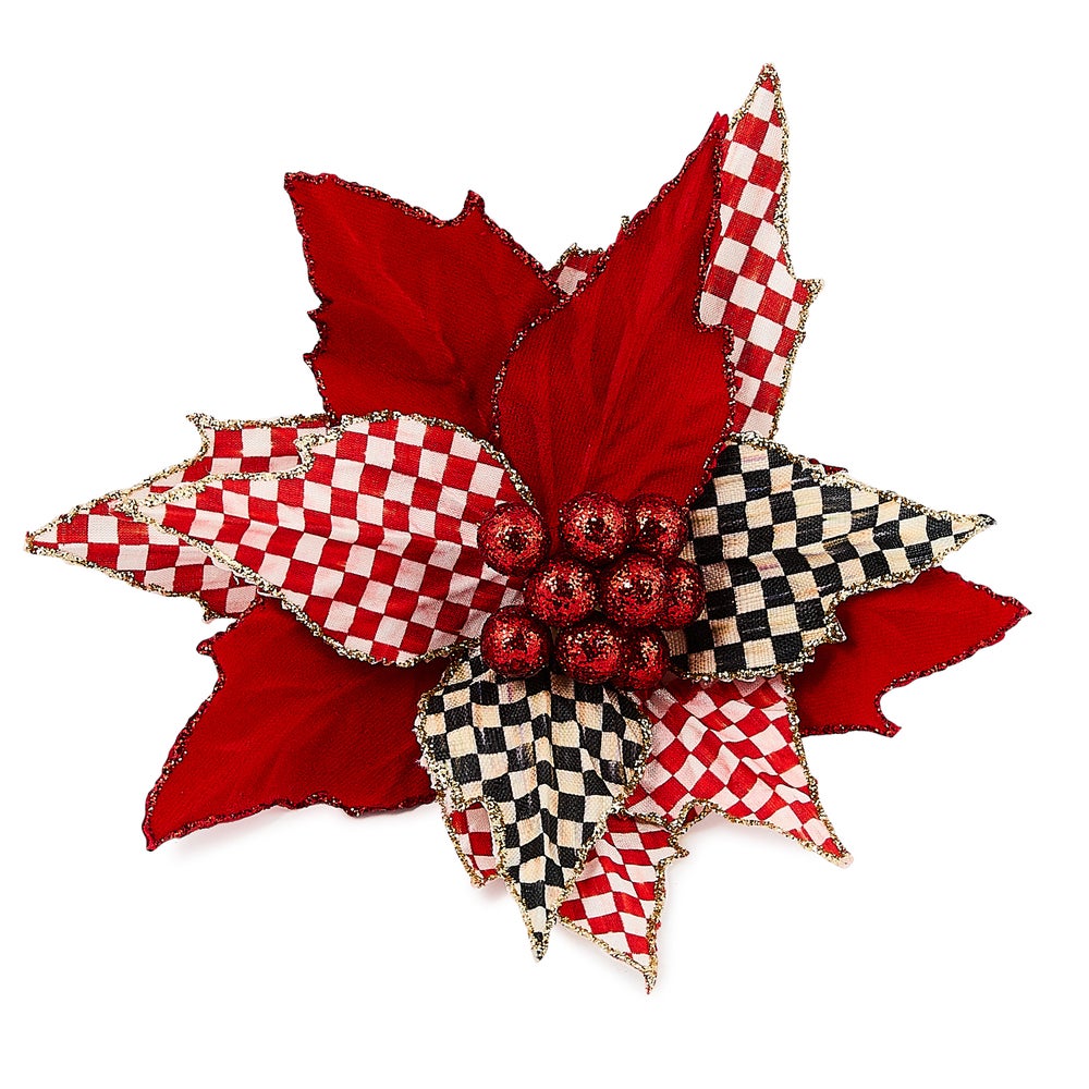 Check It Out Poinsettia Clip mackenzie-childs Panama imagen 1 Check It Out Poinsettia Clip mackenzie-childs Panama imagen 1