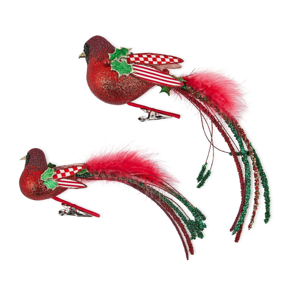 Check It Out Bird Clips, Set of 2 mackenzie-childs Panama imagen 1