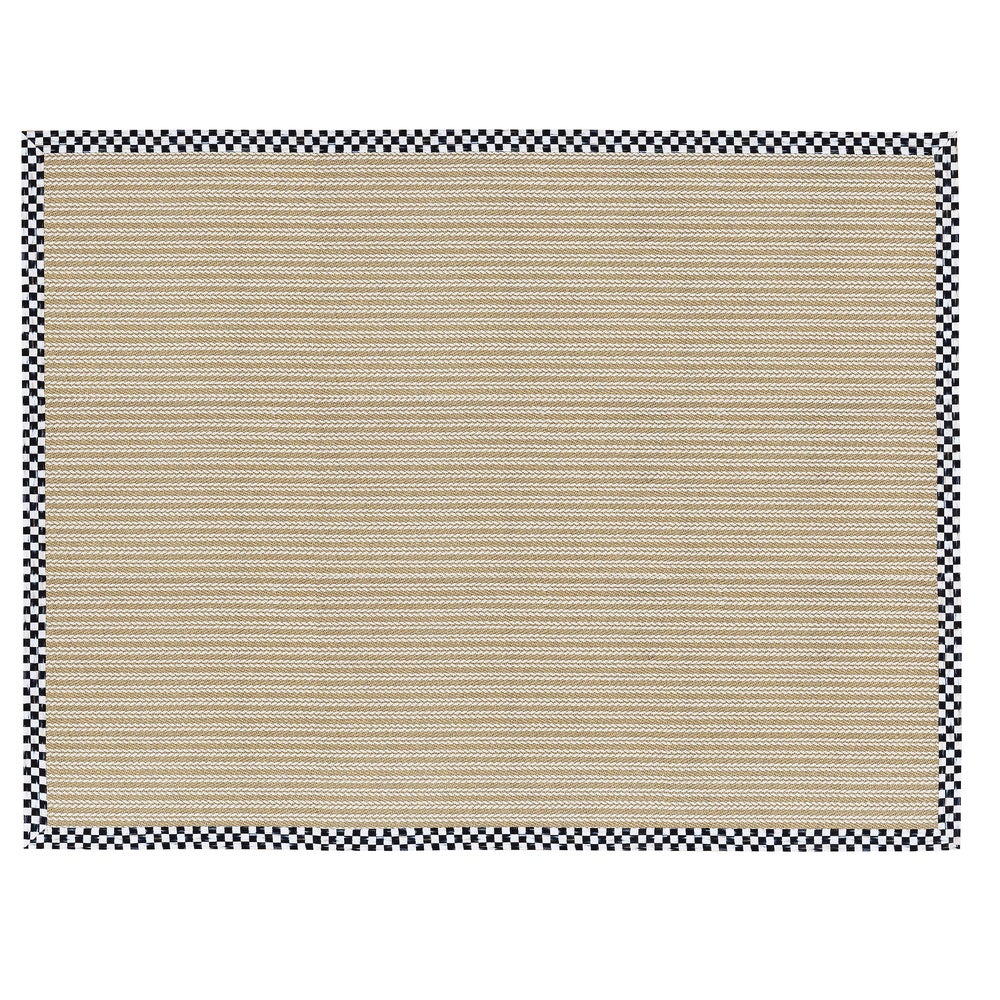 Courtly Check Sisal Wool Herringbone 8' x 10' Rug mackenzie-childs Panama imagen 1