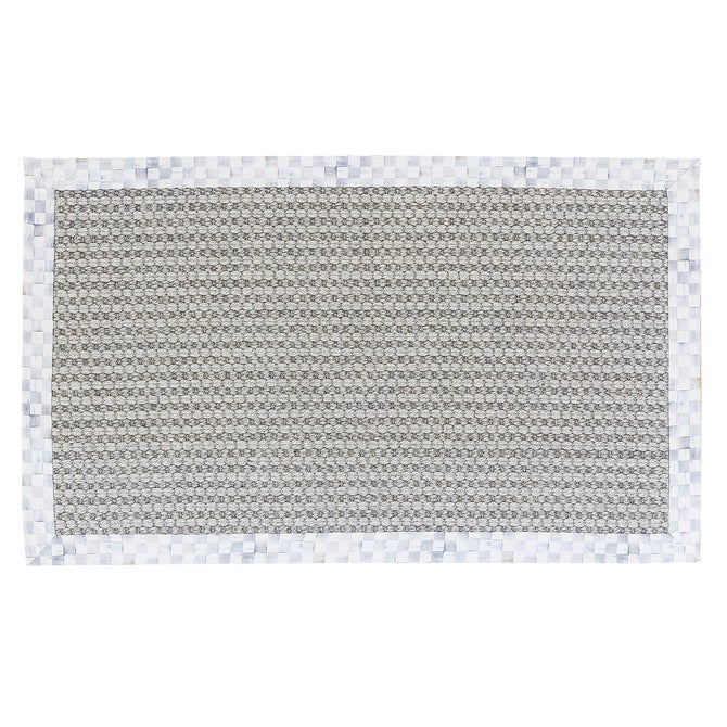 Sterling Check Chunky Sisal Wool Grey 3' x 5' Rug image number 0