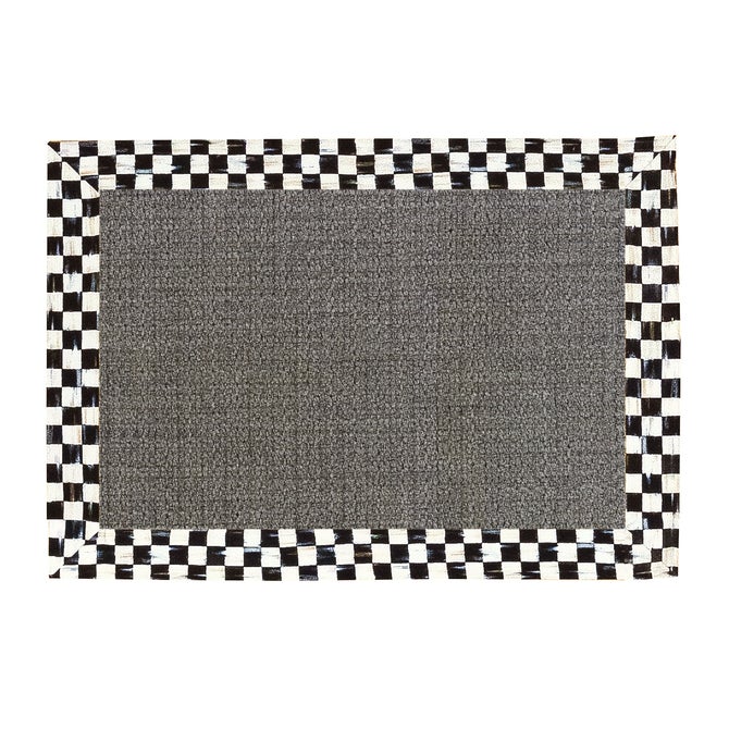 Courtly Check 2' x 3' Grey Sisal Rug image number 0
