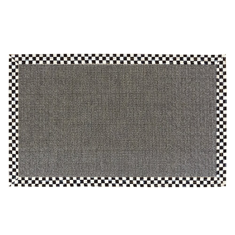 Courtly Check Sisal Rug - Grey, 3' x 5' mackenzie-childs Panama imagen 1