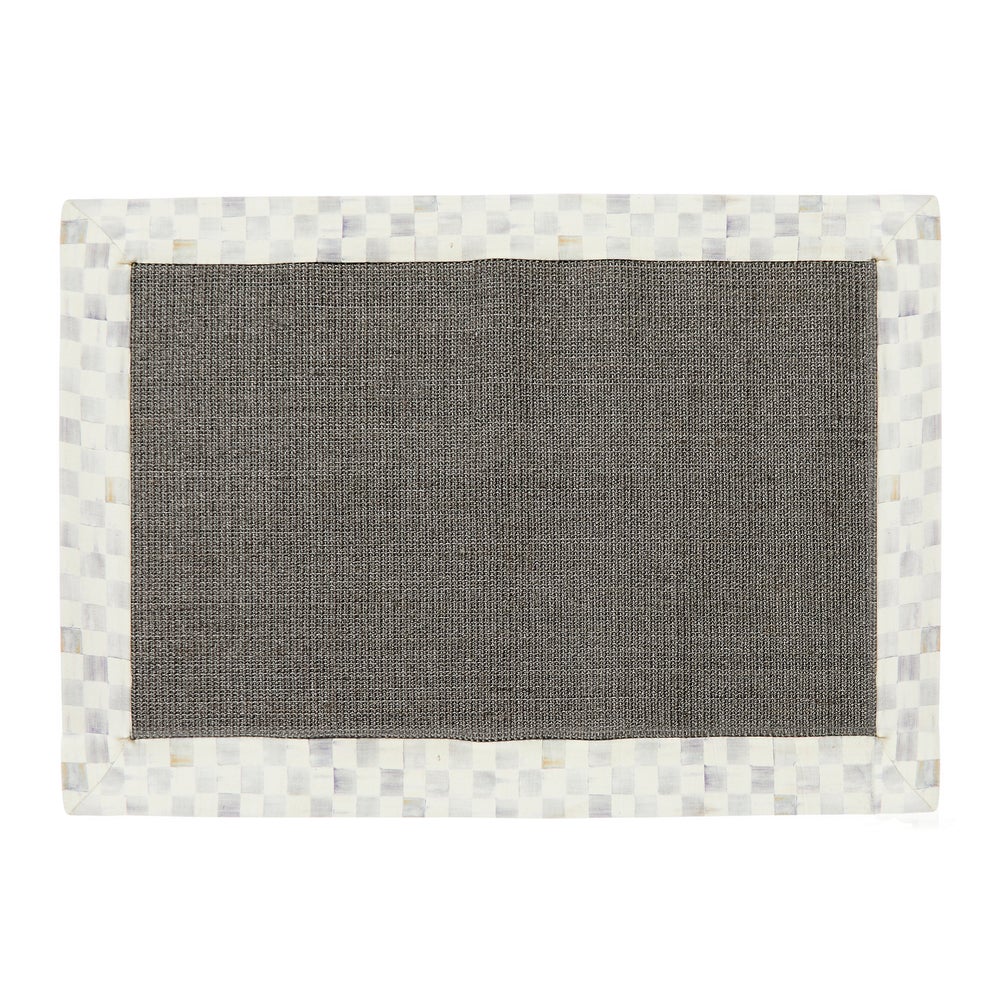 Sterling Check Sisal Rug mackenzie-childs Panama imagen 1 Sterling Check Sisal Rug mackenzie-childs Panama imagen 1