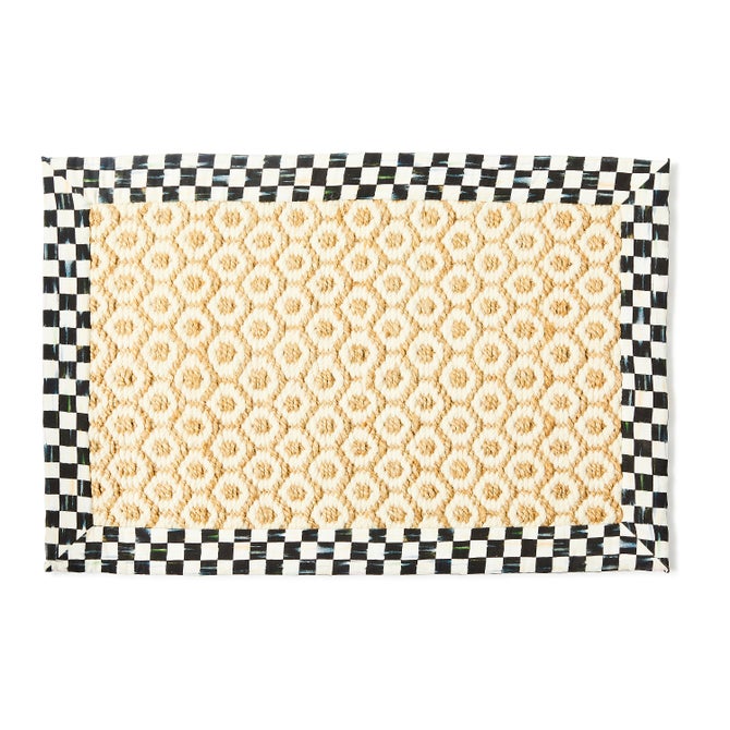 Courtly Check Natural Honeycomb Rug image number 0