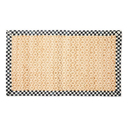 Courtly Check Natural Honeycomb 3' x 5' Jute Rug