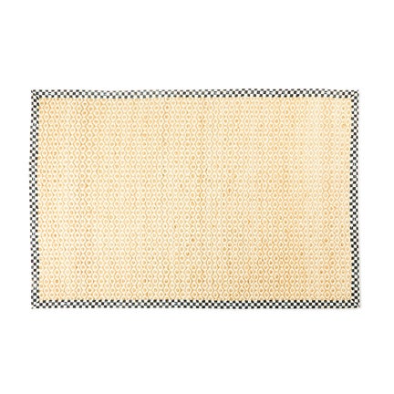 Courtly Check Natural Honeycomb 6' x 9' Jute Rug