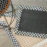 Courtly Check Black Sisal 2'6" x 9' Runner