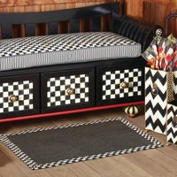 Courtly Check Black Sisal 3' x 5' Rug