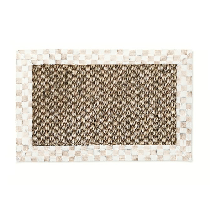 Mocha Check 2' x 3' Chunky Sisal Rug image number 0