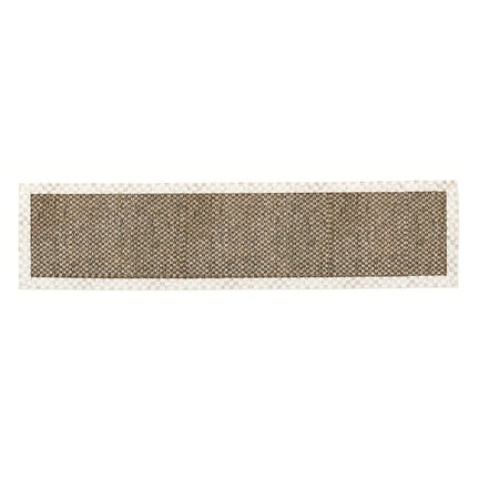 Mocha Check 2'6" x 9' Chunky Sisal Runner