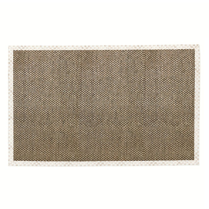 Mocha Check 6' x 9' Chunky Sisal Rug image number 0